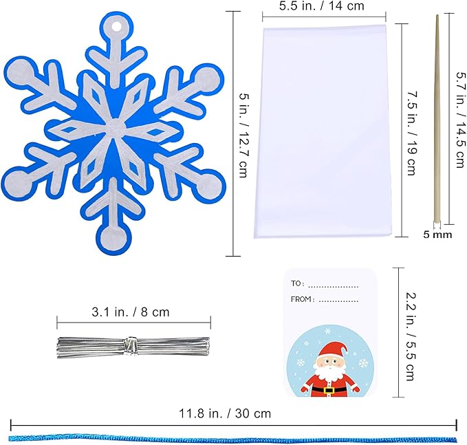 Winlyn 56 Sets 8 Styles Magic Color Scratch Blue Snowflake Ornaments Decorations Scratch Art Christmas Craft Kits Winter Crafts for Kids Holiday Seasonal Home Classroom Activities Party Favors