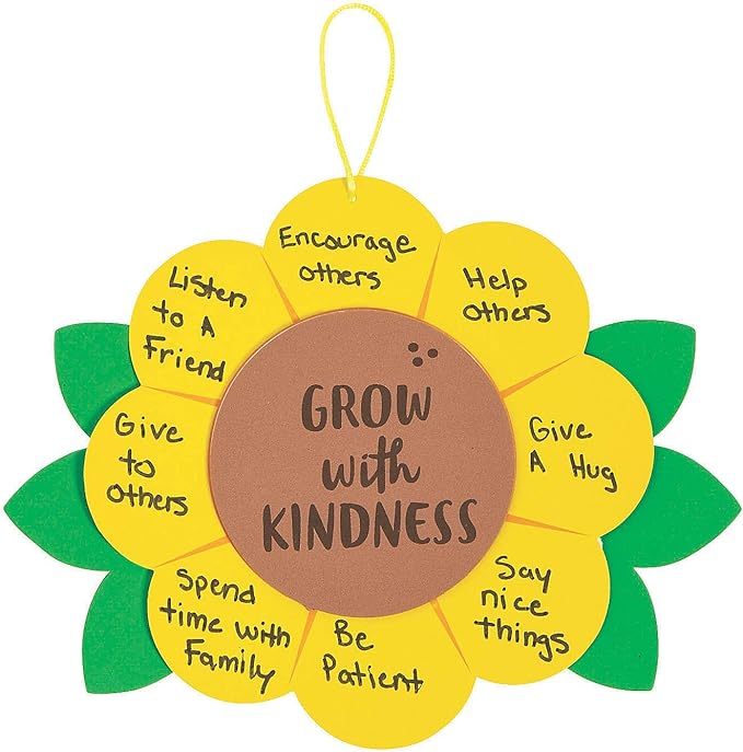 Be Kind Sunflower Craft Kit - Makes 12 - Craft Kits