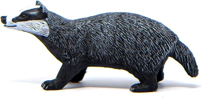 Schleich Wild Life, North American Woodland Wild Animal Toys for Kids, Badger Toy Figurine, Ages 3+