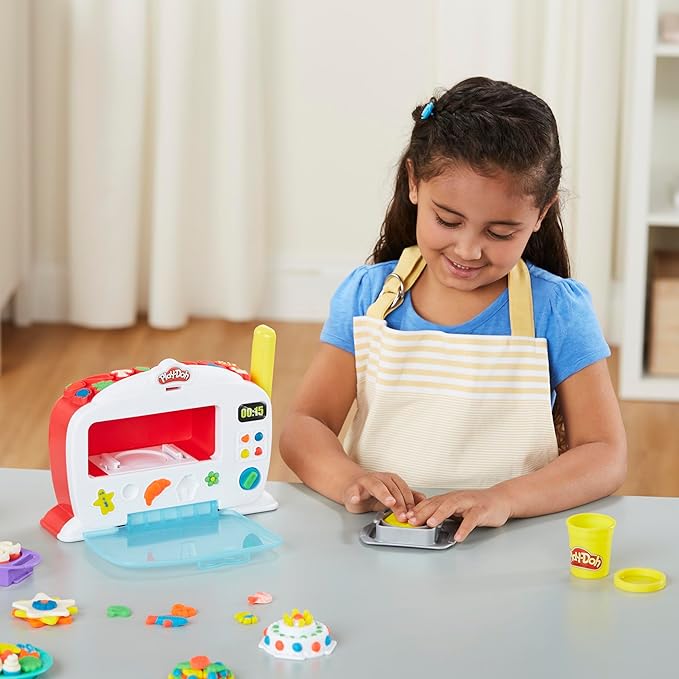 Play-Doh Kitchen Creations Magical Oven Play Food Set for Kids 3 Years and Up with Lights, Sounds, and 6 Colors (Amazon Exclusive)