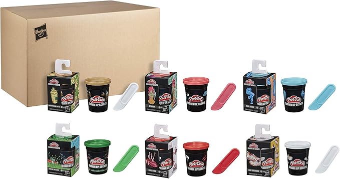 Play-Doh Grown Up Scents Multipack of Scented Modeling Compound for Adults, 6 Assorted Colors and Smells, Funny Gift or Party Favor for Men and Women