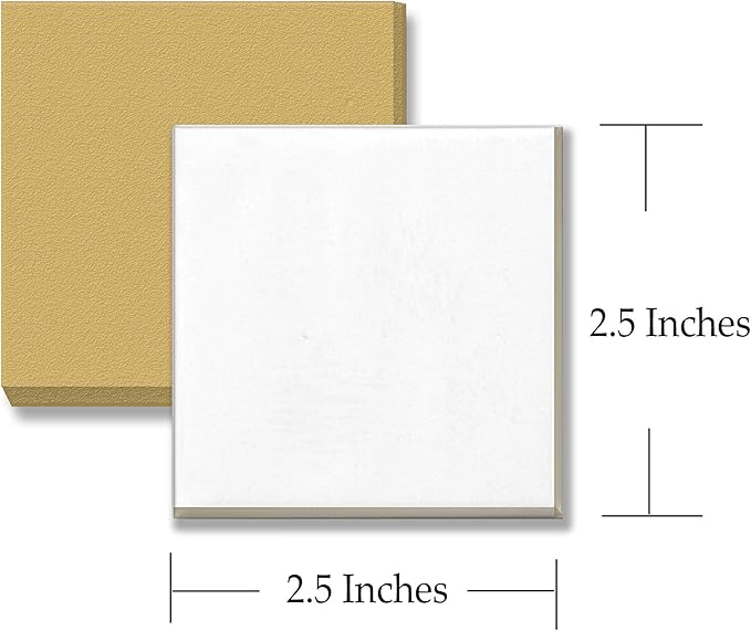 VHALE Paint Your Own Magnetic Fiberboard Tile Art, 10 Sets of MDF Tiles (2.5 x 2.5 inch) with Non Scratch Magnets, Fridge and School Locker Decor, Classroom Arts and Crafts, Party Favor for Kids