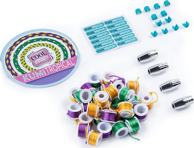 Cool Maker, KumiKreator Bead & Braider Friendship Necklace and Bracelet Making Kit, Arts & Crafts Kids Toys for Girls Ages 8 and up