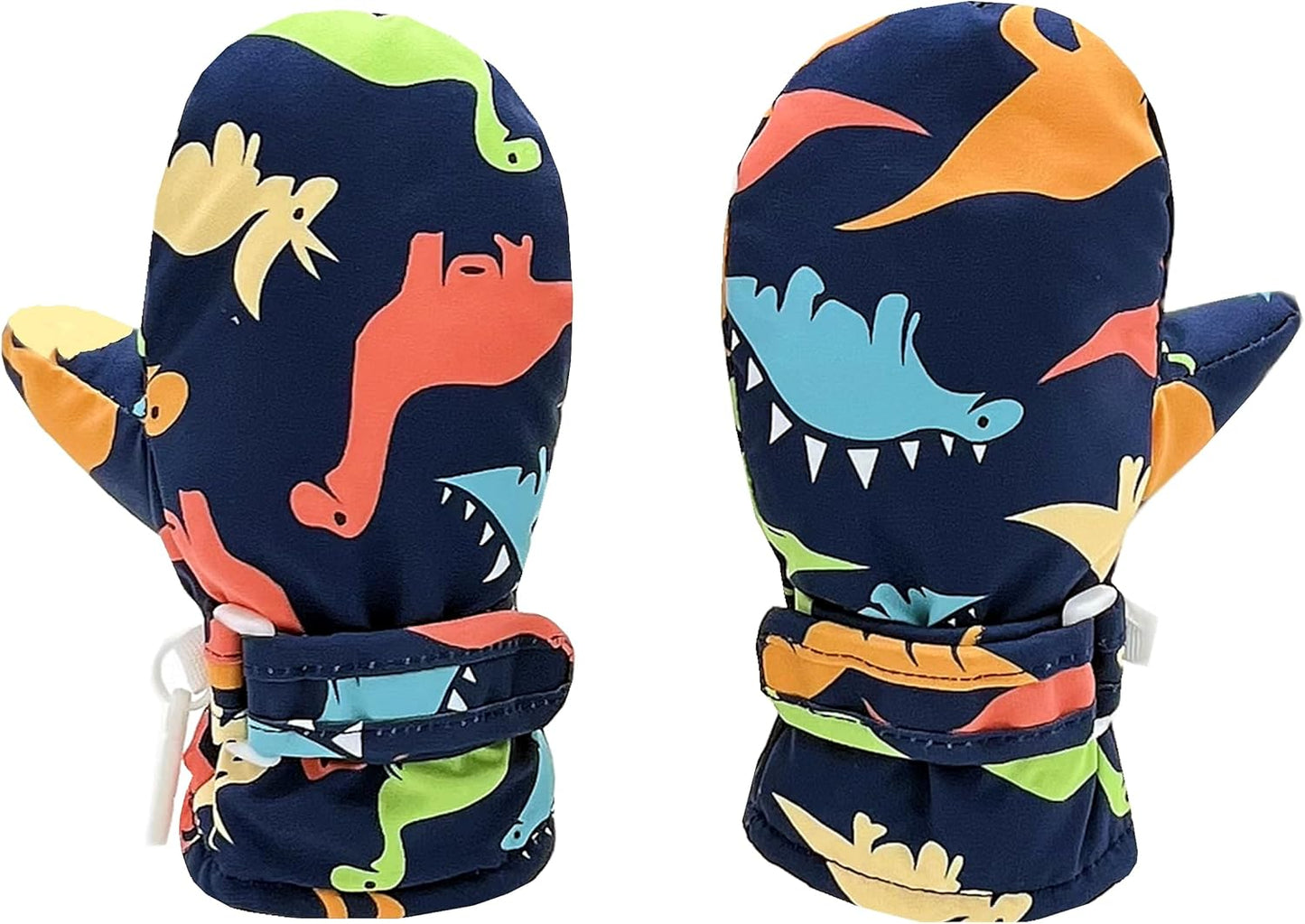 Toddler Gloves Kids Mittens Winter Warm Lined Fleece Gloves Waterproof Snow Baby Mitten for Boys Girls