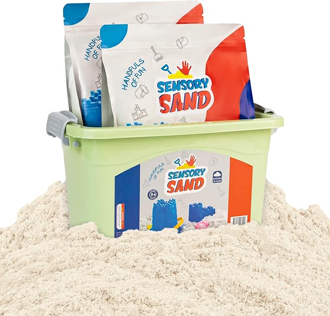 Sensory Sand White Sand Bulk Refill 10 Pounds of White