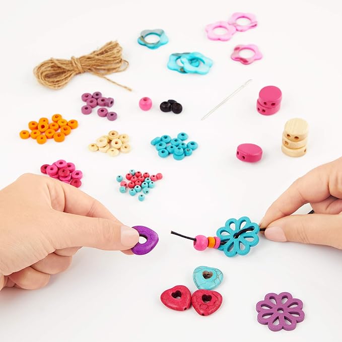 – Earth Craft Bracelets Creation Kit – Bracelet Making Kit – 357pc Jewelry Set with Beads & Shells – DIY Jewelry Kits for Kids Aged 8 Years +