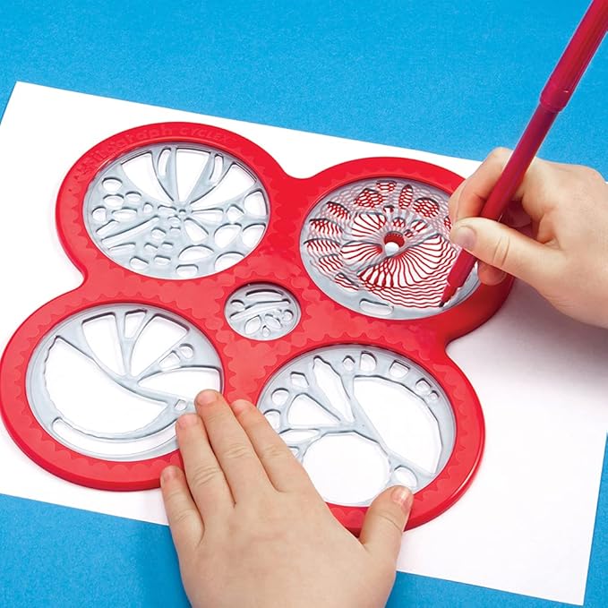 Spirograph – Cyclex Set – Art Kit – Rotating Stencil Wheel Creates Countless Designs – For Ages 8+