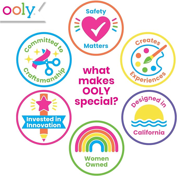 Ooly Travel Art Kit with 9 Jumbo Crayons, 48 Themed Coloring Pages & Case for Easy Traveling Art Creation, Perfect Airplane Travel Set to Entertain Kids - Garden Pals