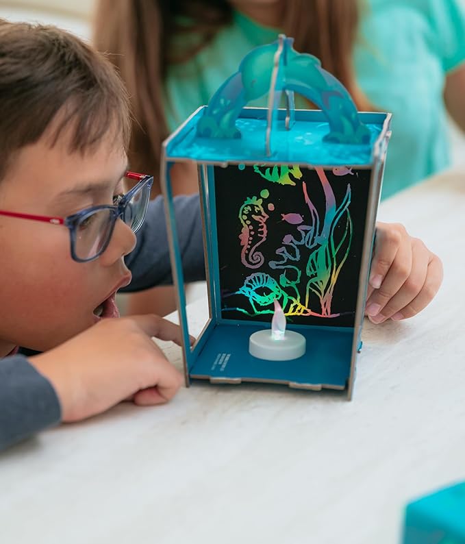Totally Twilight Under The Sea Life Lantern Scratch Art Night Light Kit to Make and Enjoy