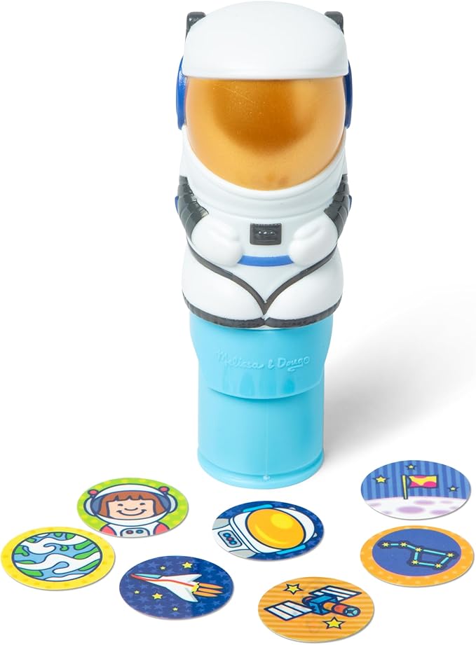 Melissa & Doug Sticker Wow!™ Astronaut Bundle: 24-Page Activity Pad, Sticker Stamper, Mini Activity Pad, 500 Stickers, Arts and Crafts Fidget Toy Collectible Character