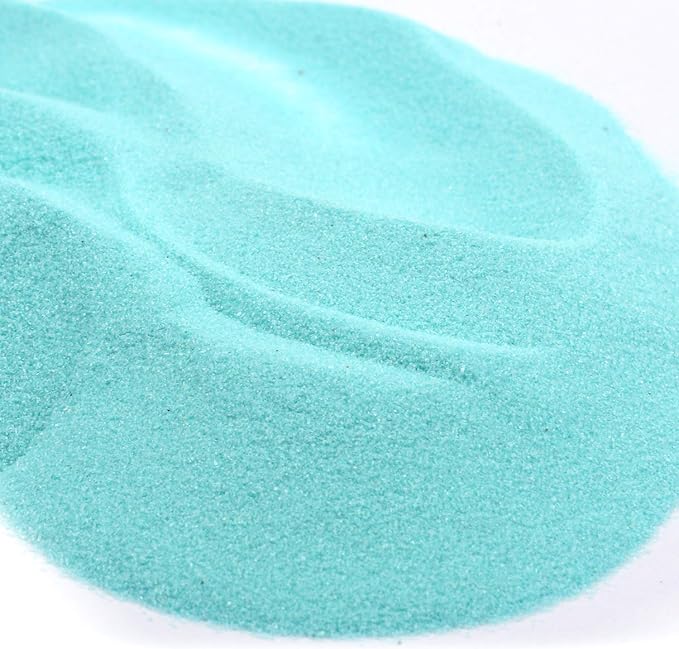 Shiny Stone Colorful Sand,Rainbow Sand,Art Sand,Colored Sand,Craft Sand,Decorative Wedding Vibrant Sand, 250g/0.55lb/8.81oz for Wedding Succulent Terrarium Vase (Dark Cyan)