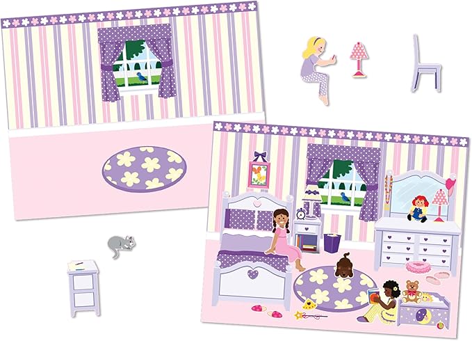 Melissa & Doug Reusable Sticker Pad Set: Play House - 175+ Reusable Stickers