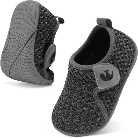 FEETCITY Toddler Walking Shoes Slip On Toddler Shoes Boys Girls Kids Sports Sneakers Casual School Shoes Barefoot Shoes