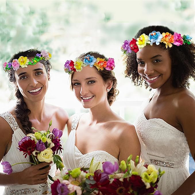 WUBOMJIO Make Your Own Flower Crown Crafting Kit(Mini Plum Blossom Theme)| 130+Piece Set for Endless Creativity | Gift for Creative Girls/Teen/Women