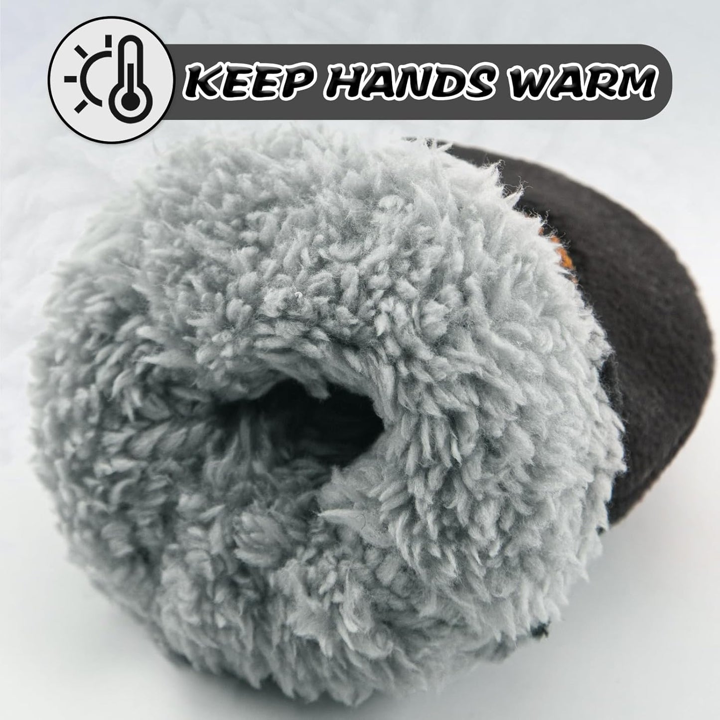 BAVST Baby Toddler Winter Mittens Girls Warm Fleece Lined Gloves Kids Sherpa Lined Mittens for Boys