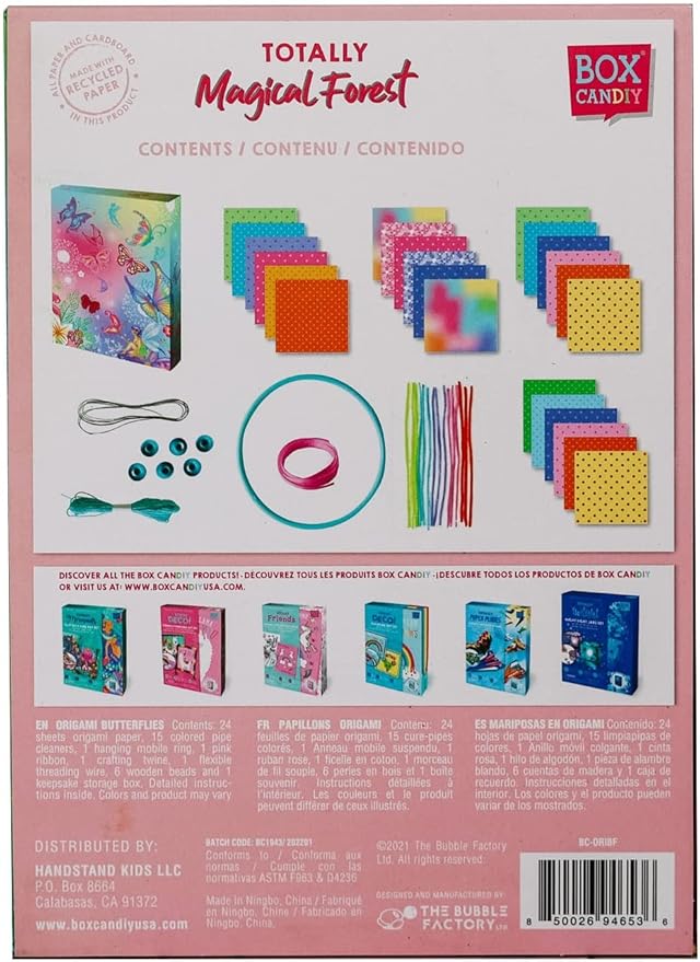 Totally Magical Butterfly Origami Mobile Kit in Keepsake Box to Make and Display