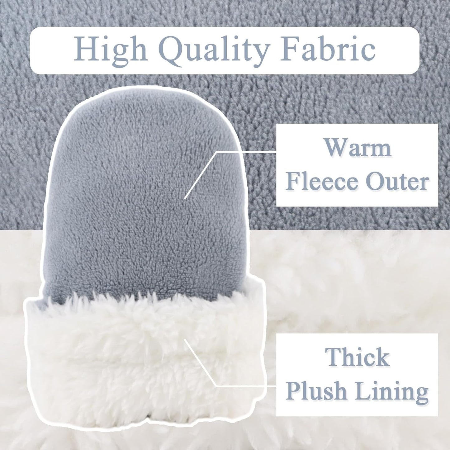 Zsedrut No Scratch Baby Mittens Toddler Infant Fleece Lined Gloves Winter Warm Mitten for Baby Boys Girls