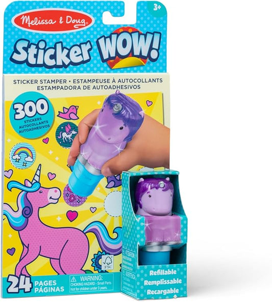 Melissa & Doug Glitter Unicorn Sticker Activity Pad & Stamper Book, 1 EA'