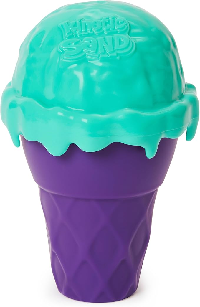 Kinetic Sand Scents, Ice Cream Cone Container, 6-Pack with 24oz of All-Natural Scented Play Sand (Amazon Exclusive), Sensory Toys for Ages 3 and up