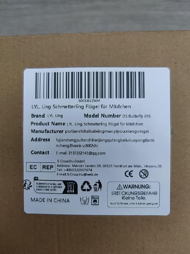 Butterfly Wings For Girls, Double-Sided Fairy Wings, Halloween Costumes for Kids, 3PCS Butterfly Cape Set.