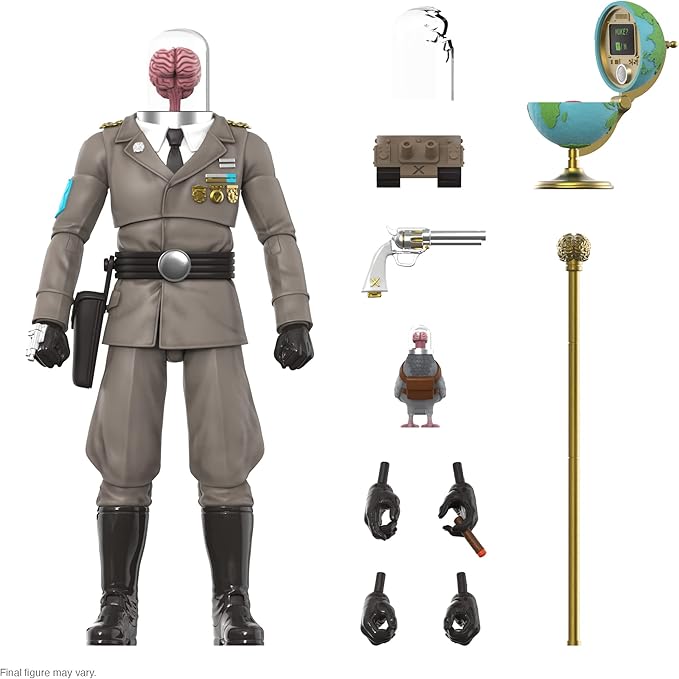 Super7 ULTIMATES! The Worst Cortex Commander - 7" The Worst Action Figure with Accessories Collectibles and Retro Toys