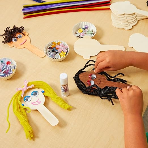 Craft Stick Faces - Set of 20