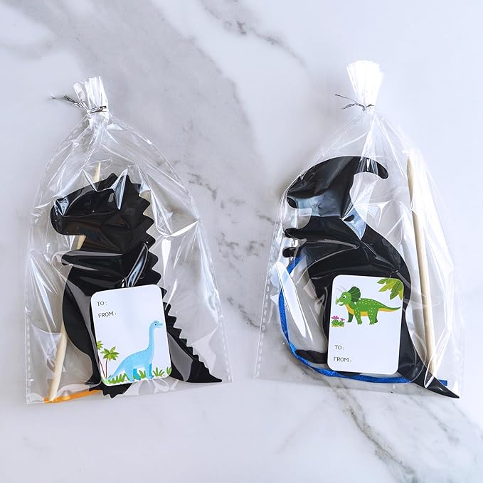 Winlyn 48 Sets 12 Styles Magic Color Scratch Dinosaur Ornaments Craft Kits Rainbow Scratch Paper Art Sets Scratch Paper Dinosaur with Scratching Tools for Kids Classroom Activities Party Favors