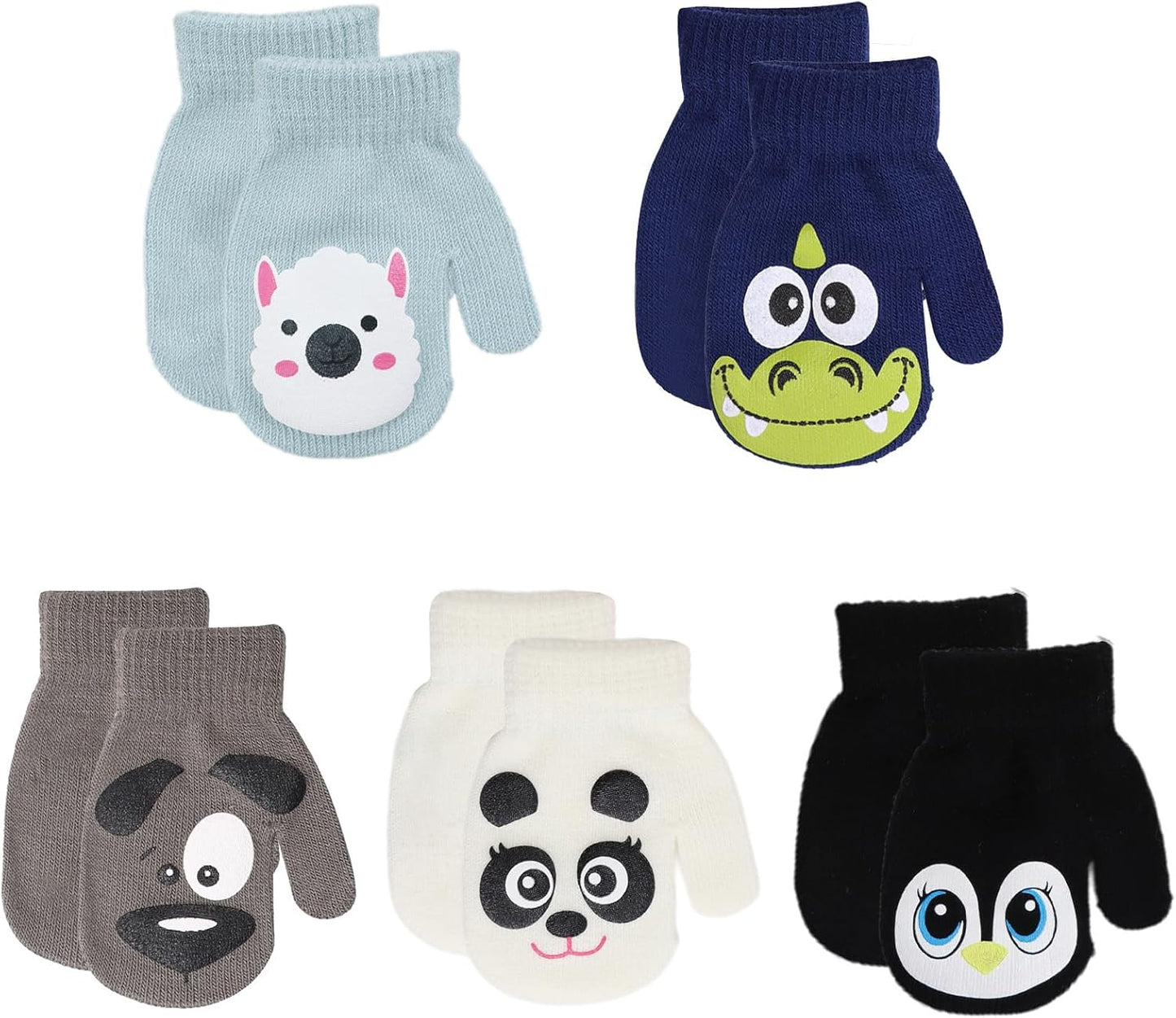 Baby Winter Mittens Toddler Stretch Knit Gloves Magic Warm Glove for Baby Boys Girls