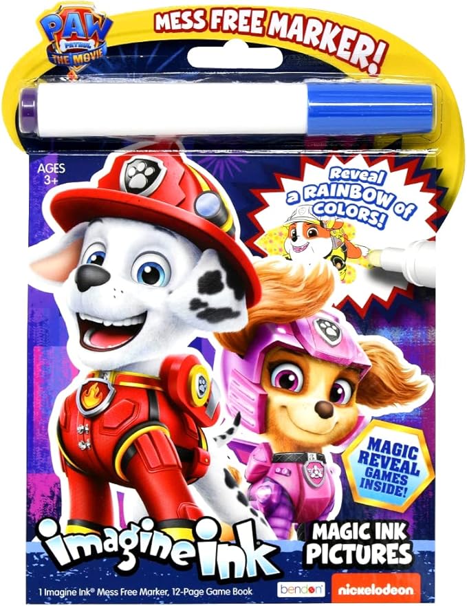 Paw Patrol Activity Set - Bundle of Paw Patrol Coloring Book, Stickers, Imagine Ink, Puzzle and More | Chase and Marshall Drawing Kit for Kids