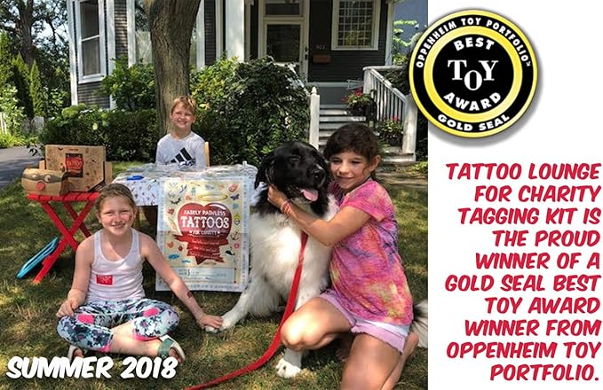 | Tattoo Lounge KIT | Promote Kindness and Raise Money for Your Favorite Cause by Applying Fun, Non-Toxic Temporary Tattoos for Kids. The Ultimate DIY Craft for Promoting Kindness!