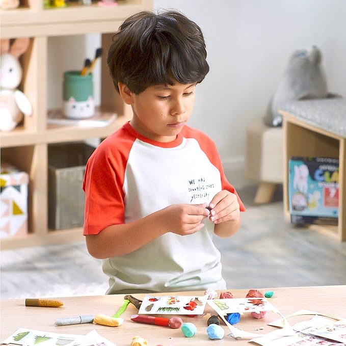 Arteza Kids Air Dry Clay, 42 Bars, Magical Creature Modeling Clay Kit, 14 Mini-Stages, Craft Supplies for Learning Centers and Educational Playtime, Birthday Gifts