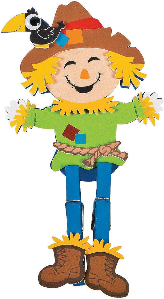 Scarecrow Clothespin Craft Kit -12 - Crafts for Kids and Fun Home Activities