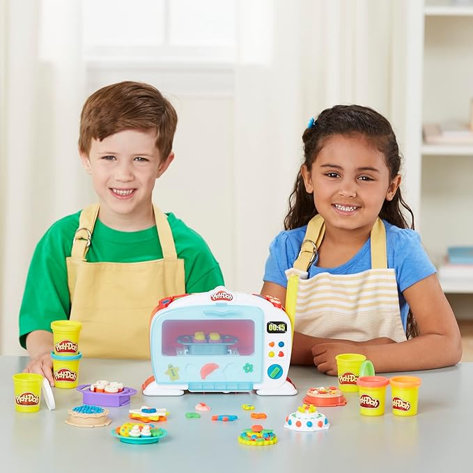 Play-Doh Kitchen Creations Magical Oven Play Food Set for Kids 3 Years and Up with Lights, Sounds, and 6 Colors (Amazon Exclusive)
