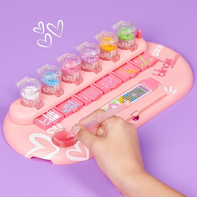 DIY Gem Friendship Bracelet, 8 Band Deluxe Studio - Arts & Craft Activity for Ages 7 and Up, Multicolor (25204)