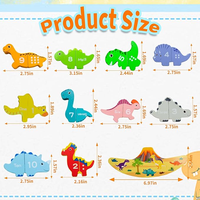 SidMing Montessori Toys - Magnetic Stacking Toys for Toddler 3+ - for Boys and Girls Wooden Animal Blocks Sorting Toys and Stacking Educational Toddler Puzzle Toys.