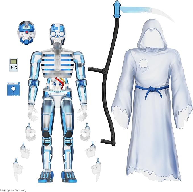 Super7 ULTIMATES! The Worst Robot Reaper (Frozen Death) - 7" The Worst Action Figure with Accessories Collectibles and Retro Toys