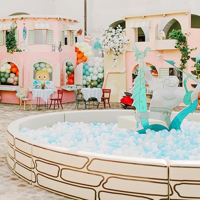 GOGOSO Ball Pit Balls for Toddles, Kids Plastic Balls for BallPit, Pool, Baby Party Accessories, Birthday Decoration 50 100 200 500 1000