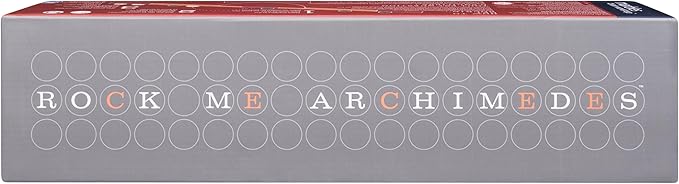 Rock Me Archimedes, Balancing Strategy Puzzle Marbles Family Board Game Retro STEM Learning Educational Toy, for Adults and Kids Ages 8 and up