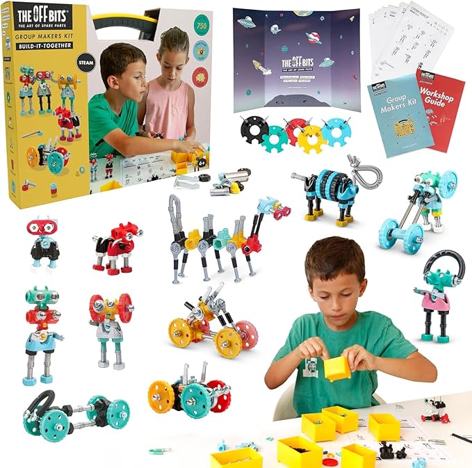 Group Makers Educational Stem Toys for Classroom Games, 750 Pcs Toy Building Sets for Boys and Girls, Kids Learning Toys for Group Play, Valentine Birthday Gifts for Kids Age 6 7 8 9+