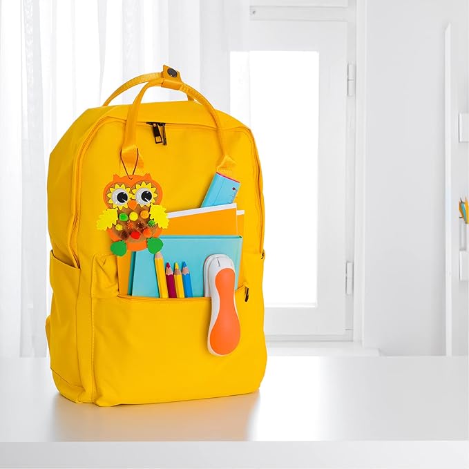 Winlyn 24 Sets Foam Owl Decorations DIY Owl Fall Craft Kit Assorted Foam Owl Shapes with Autumn Leaves Pumpkins Googly Eyes Pom-Poms for Kids Gift Halloween Thanksgiving Holiday Classroom Art Activity