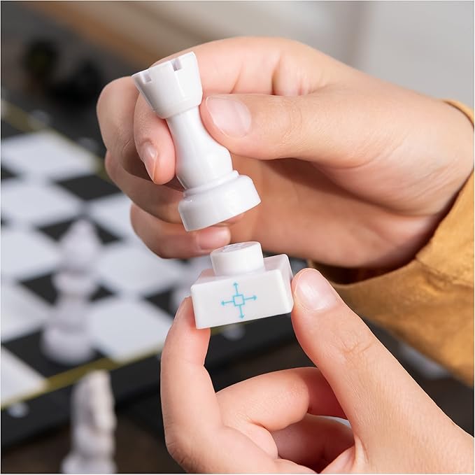 Spin Master Games, Chess Made Simple, Learn to Play Strategy Board Games for Beginners, Chess, 2 Players, for Kids Ages 8 & Up