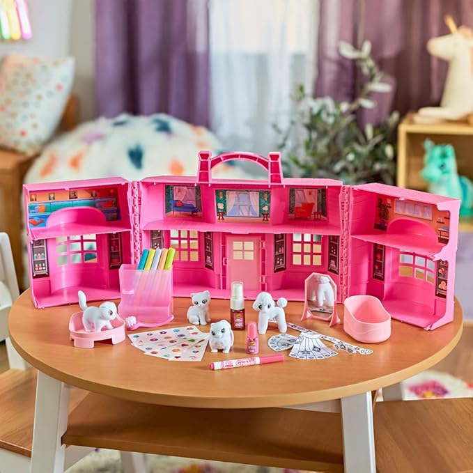 Crayola Scribble Scrubbie Pets Super Salon, Color, Paint & Wash Toy, Gift for Kids, Ages 3, 4, 5, 6