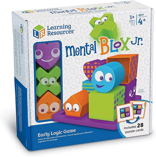 Learning Resources Mental Blox Jr. Early Logic Game - 8 Pieces, Ages 4+ Educational Games for Kids, Brain Teaser Games and Puzzles, STEM Games, 3-D Puzzles, Critical Thinking for Kids