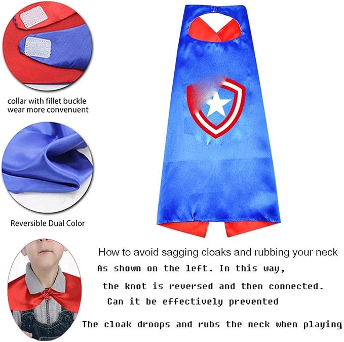 Sea cat Superhero kiddie Capes for boys and girls cosplay costumes for birthday parties