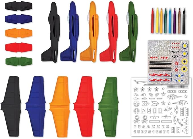 Creativity for Kids Stunt Squadron Craft Kit - Create 5 Foam Planes