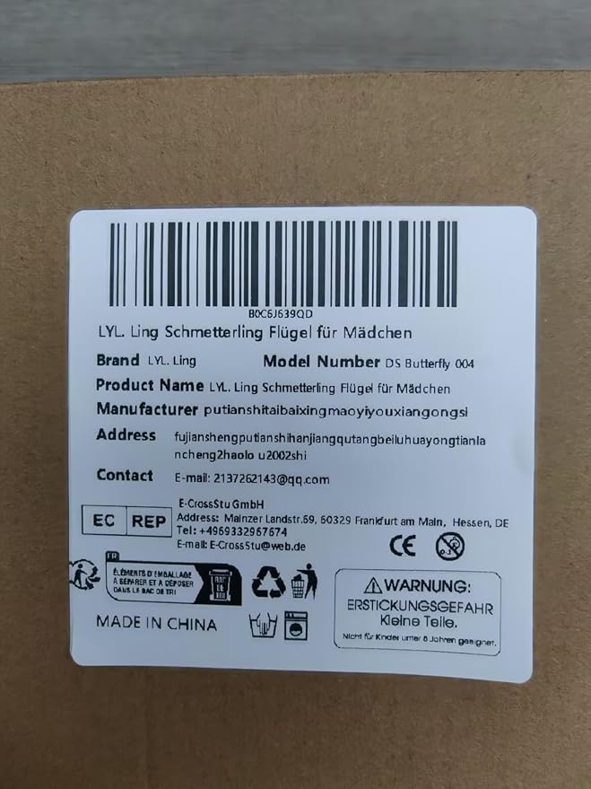 Butterfly Wings For Girls, Double-Sided Fairy Wings, Halloween Costumes for Kids, 3PCS Butterfly Cape Set.