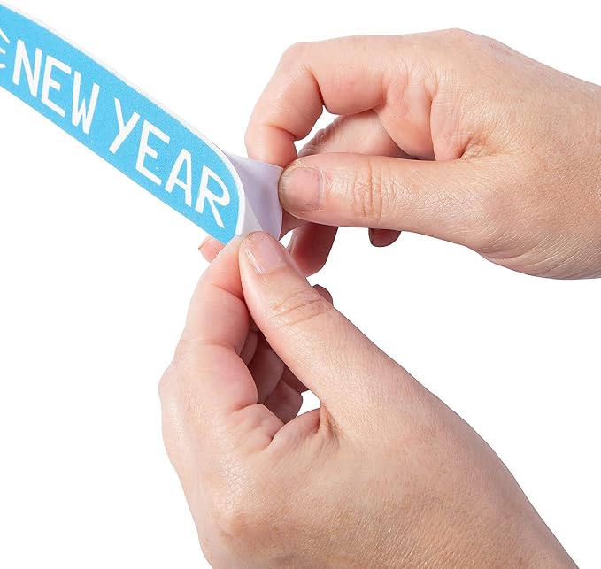 New Year’s Glitter Hanging Sign Craft Kit - Makes 12