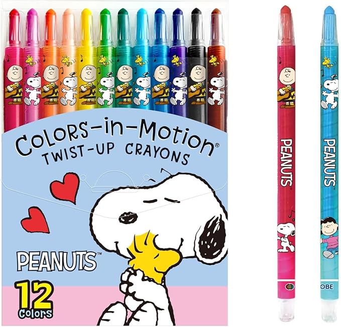 'Peanuts' Crayons 12 Count Color Set