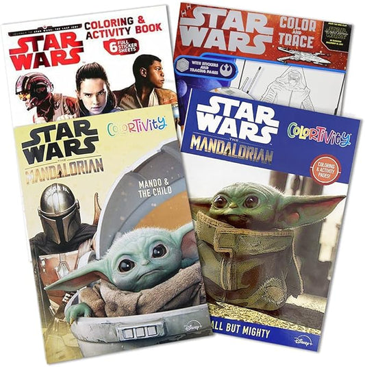 Star Wars Coloring Book Ultimate Set ~ Bundle Includes 4 Jumbo Books with Over 250 Pages (Star Wars Party Supplies)