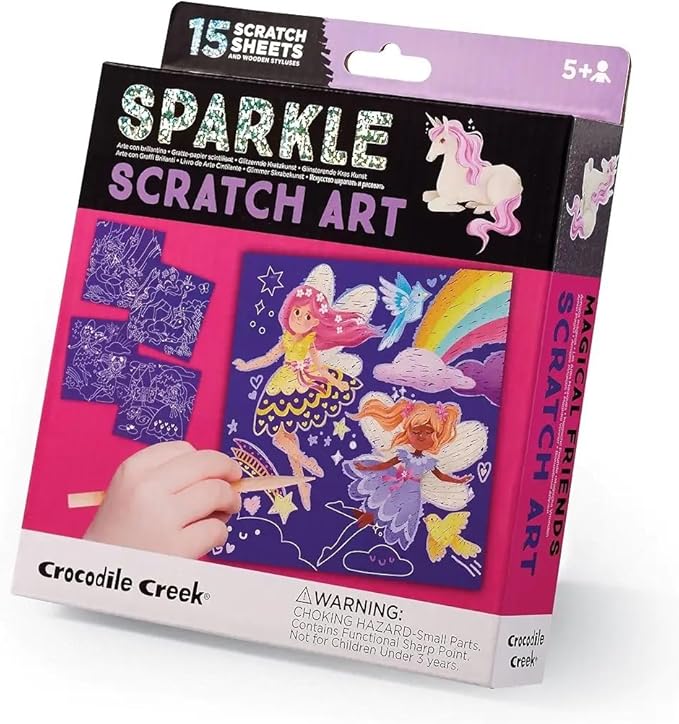 Sparkle Scratch Art/Magical Friends